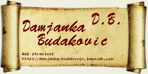 Damjanka Budaković vizit kartica
